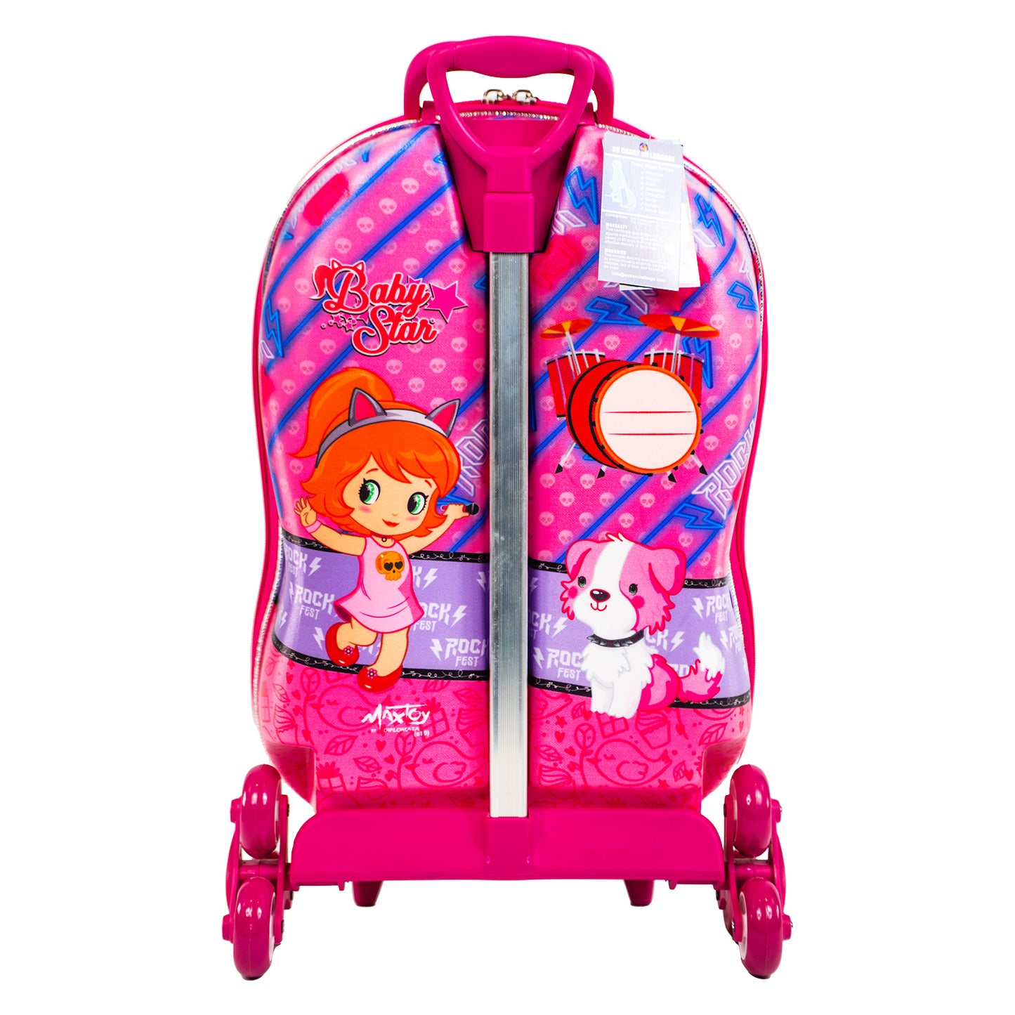 Baby Star Suitcase - Pink and Purple