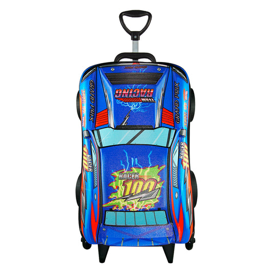 Team Racing Car Suitcase - Blue and Red
